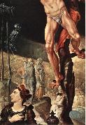 HEEMSKERCK, Maerten van Crucifixion (detail) sg oil painting on canvas